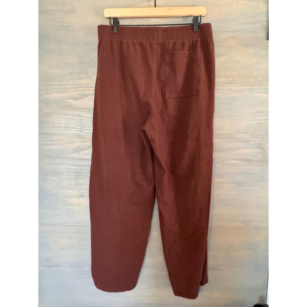 Everlane The Off-Duty Barrel Pant Brown Mahogany Organic Cotton Size M - Picture 5 of 7